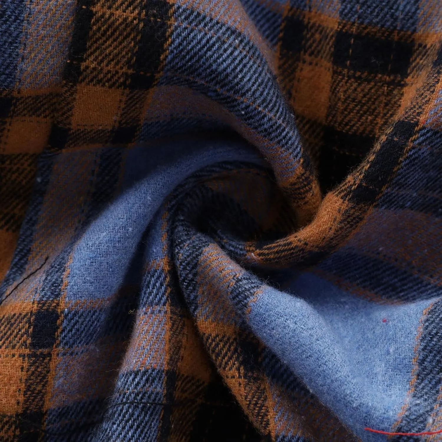 Mens Patchwork Plaid Shirt Jacket Long Sleeve Button Down Checked Hoodies Casual Flannel Shirts Outerwear Tops