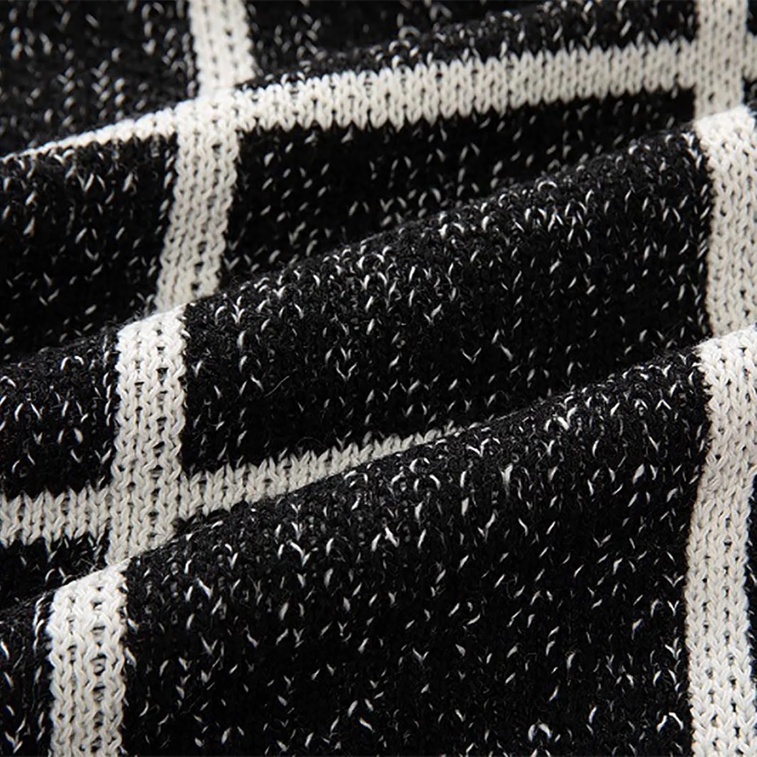Men's Plaid Shawl Collar Cardigan Sweaters Button Down Long Sleeve Cable Knitted Coat Casual Open Front Winter Outwear