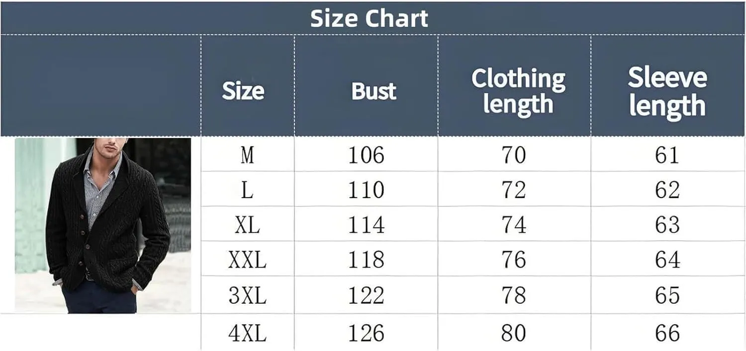 Men's Pure Cotton Button Down Cardigan Sweater Lightweight Shawl Collar Knitwear