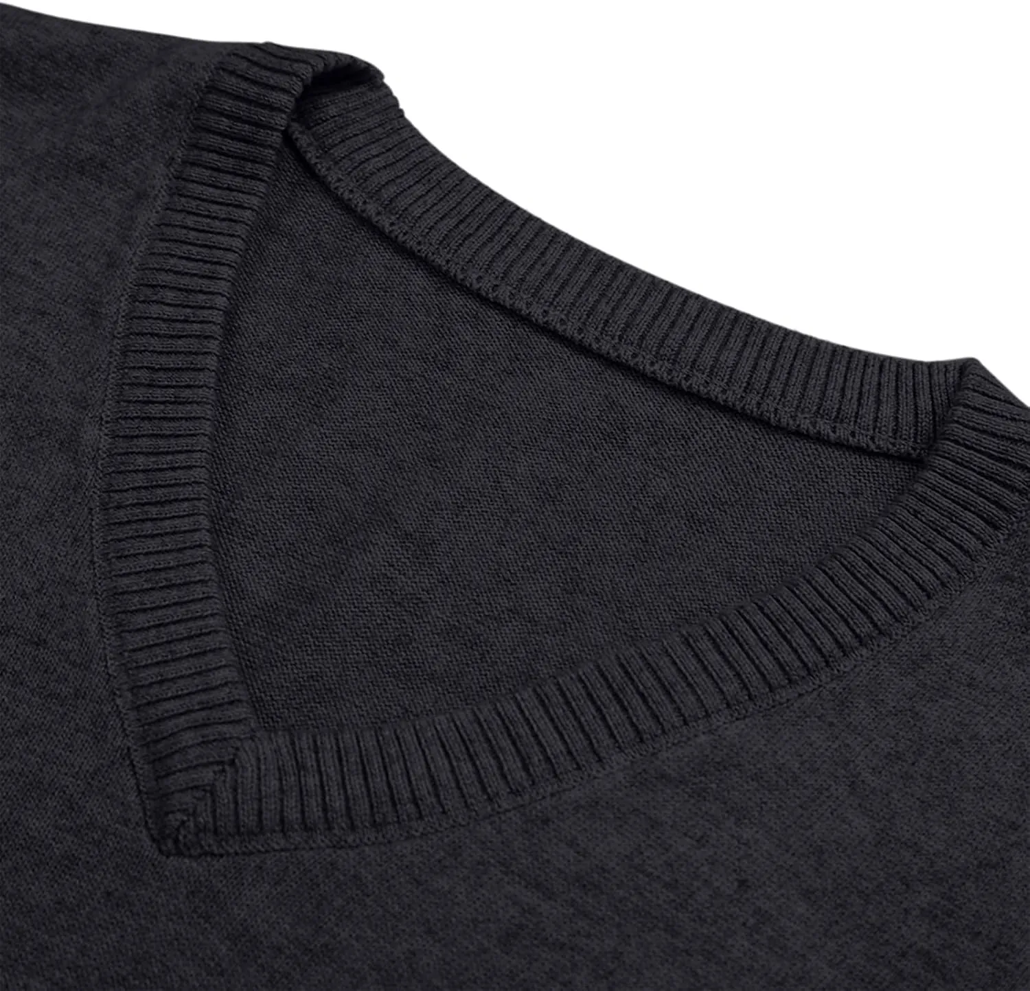 Mens Sweater Vest Wool Blend Knitted Vests Sweaters Classic Rib V-Neck Sleeveless Winter Warm Pullover Waistcoat