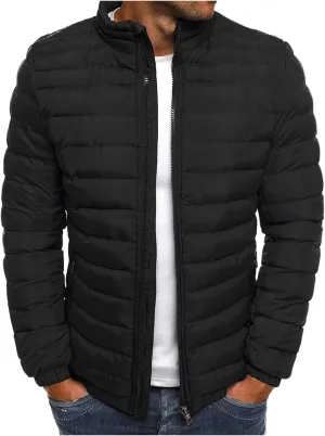 Mens Winter Down Puffer Jacket Packable Lightweight Down Jacket Windproof Outerwear Men Quilted Jackets Coat 2023