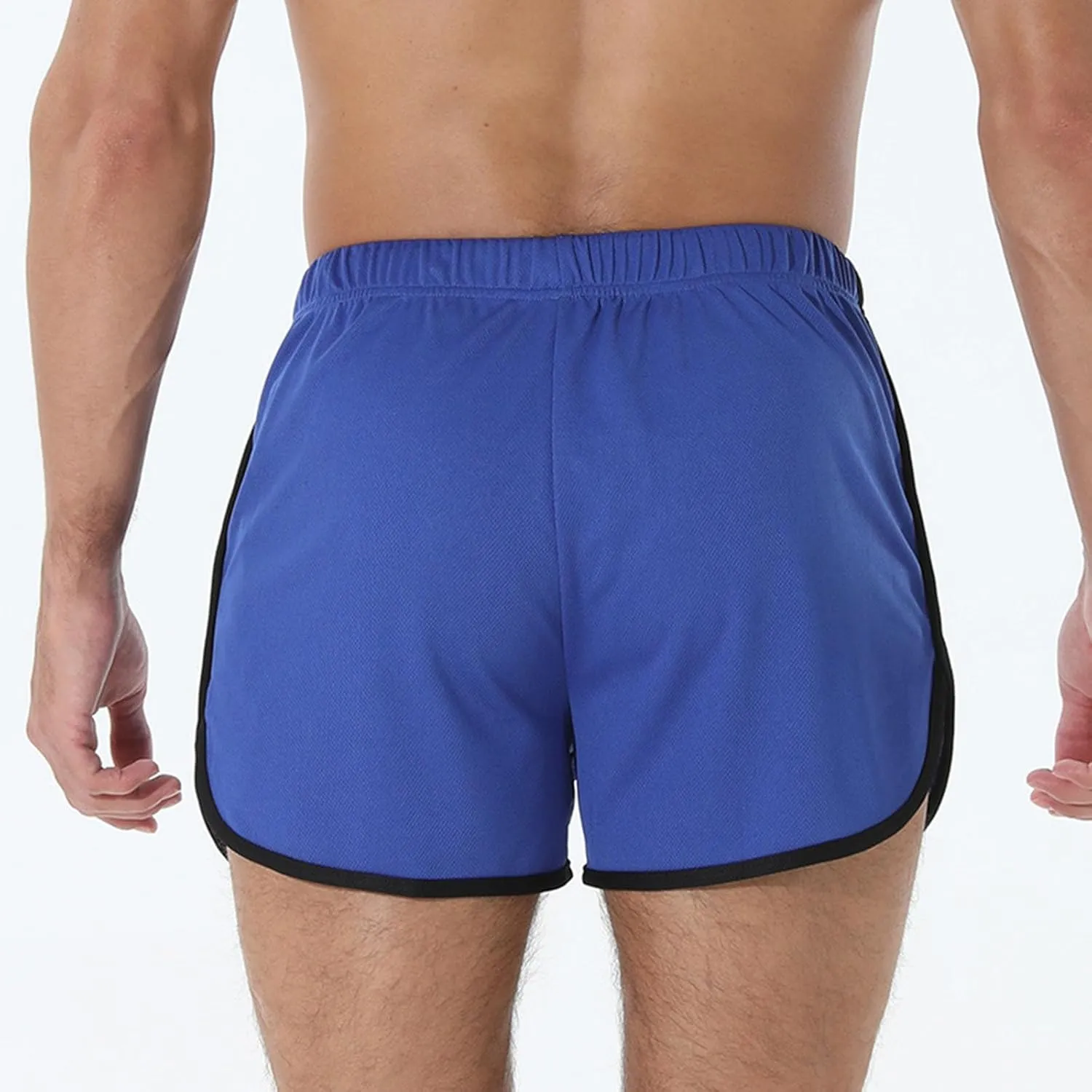 Mens Workout Shorts Athletic Lightweight Moisture Wicking 3 Inch Running Short Pants Mesh with Zipper Pockets Gym Beach