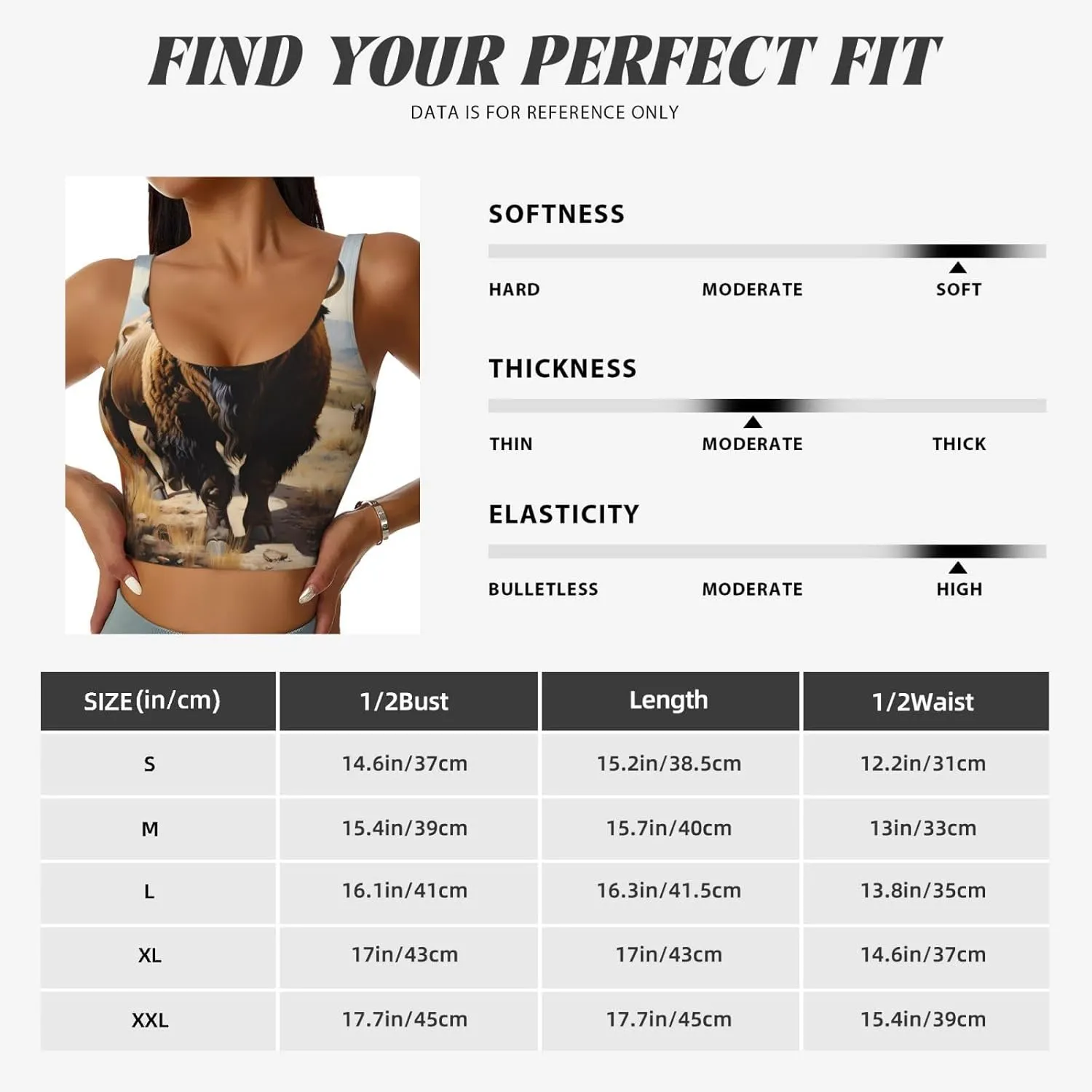 North American Bison Herd Women's Sexy Sports Vest Sleeveless Athletic Gym T-Shirts Vest U-Shaped Back Quick Dry Top