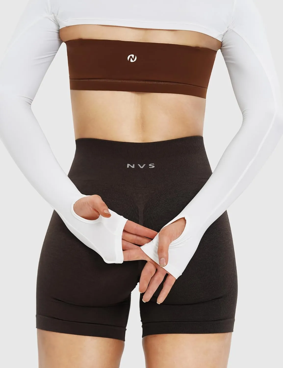 NVS Women Long Sleeve Bolero Open Front Workout Cropped Shirts Yoga Sports Shrug