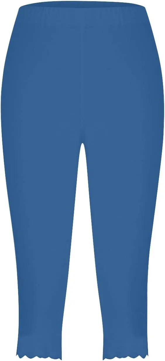 Pants for Women Pants 2024 High Waisted Yoga Capri Pants Lightweight Comfortable Solid Color Soft Casual Pants for