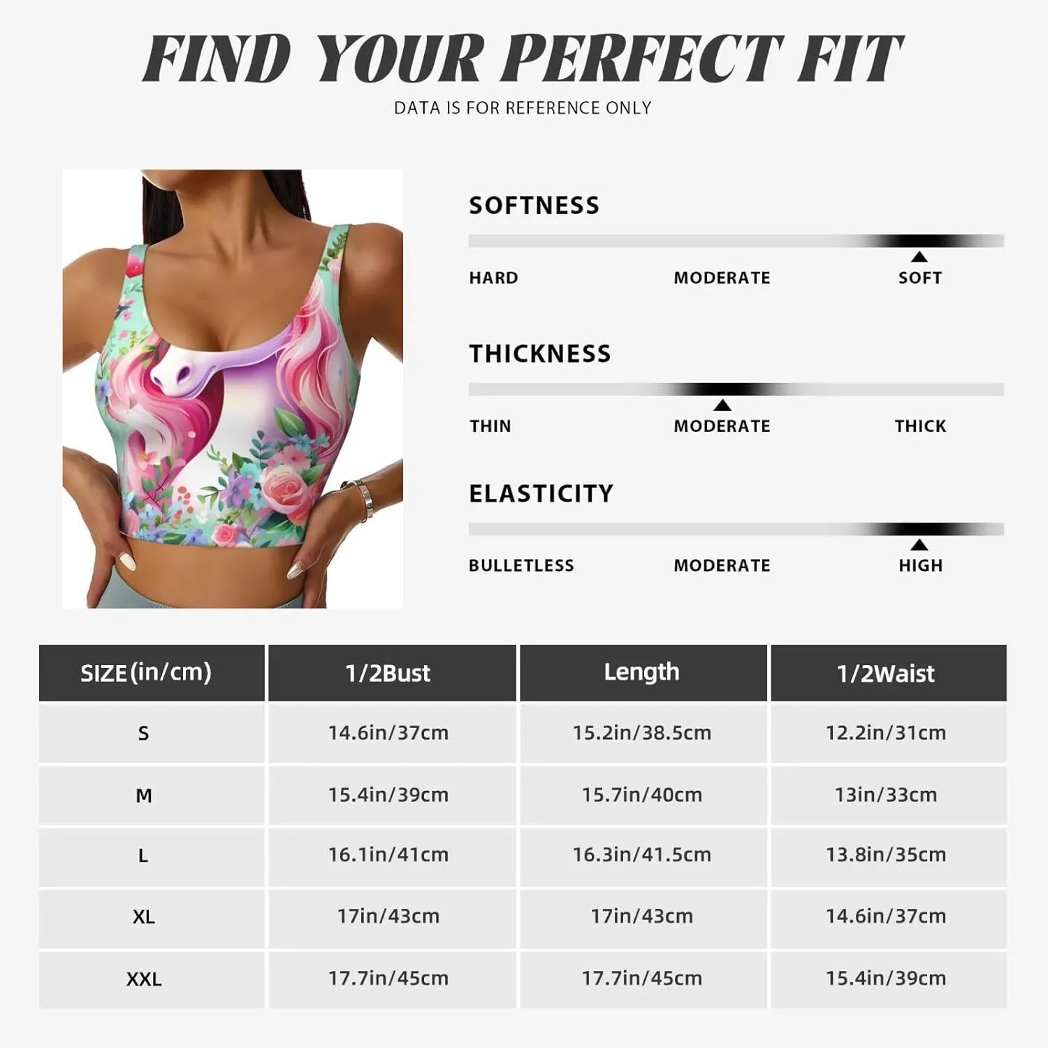 Pink Unicorn Women's Sexy Sports Vest Sleeveless Athletic Gym T-Shirts Vest U-Shaped Back Quick Dry Top