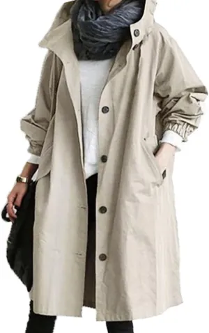 Rain Jacket for Women 2024 Windbeaker Waterproof Poncho Lightweight Long Hooded Coat Fashion Travel