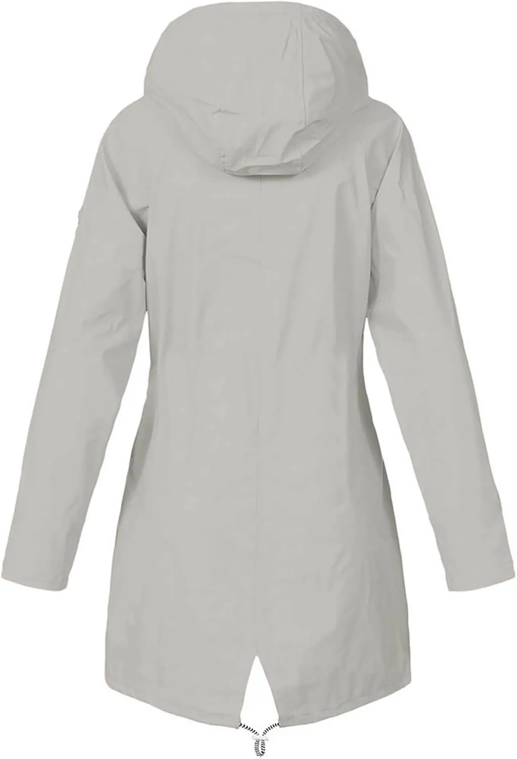 Rain Jacket for Women Lightweight Long Hooded Raincoat Waterproof Outdoor Hiking Travel Windbreaker Trench Coats