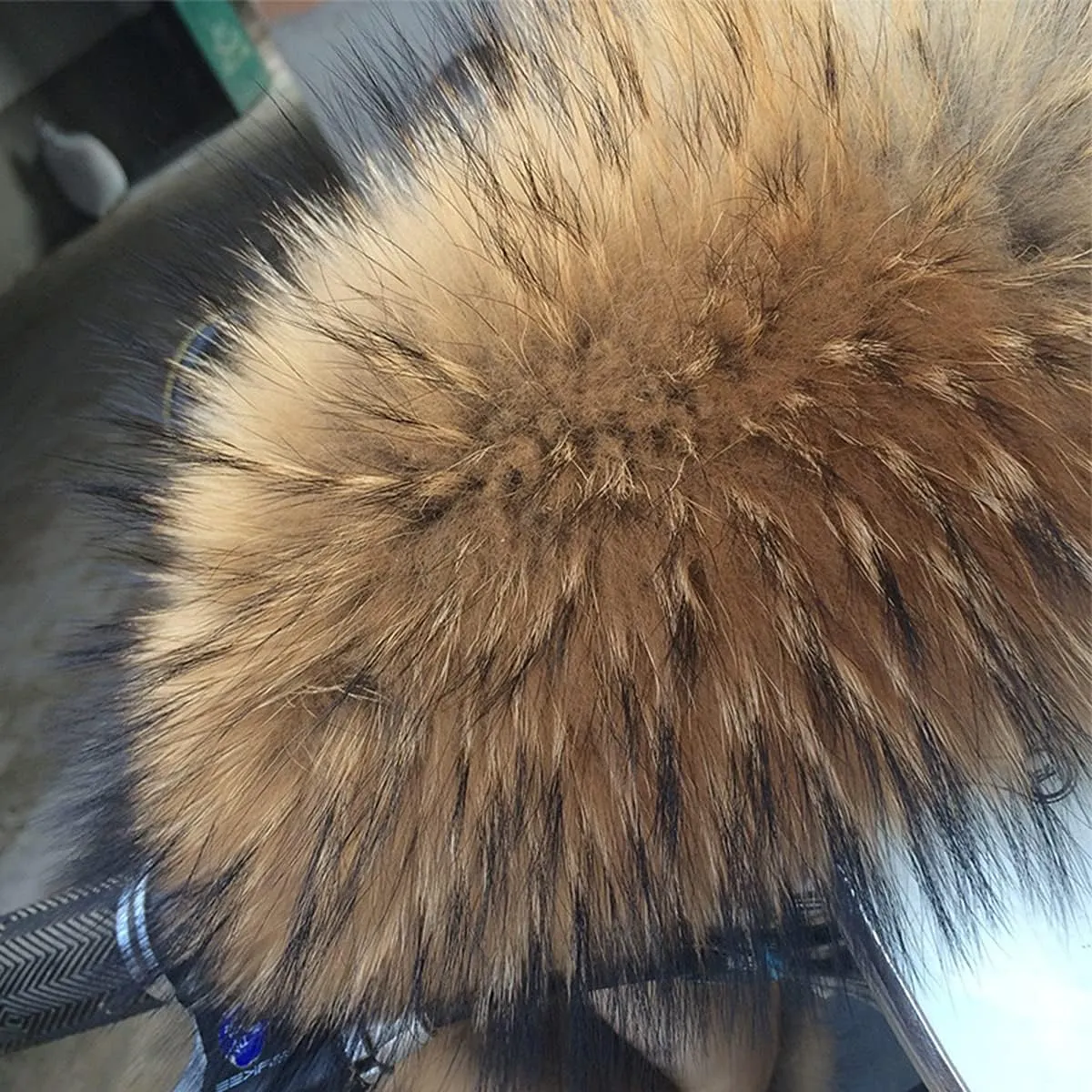 Real Pelts Collar Neck Warmer Scarf Raccoon Hair Collars Neck Wraps Hood Unisex