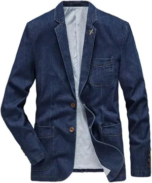 Slim Fit Jeans Men' Blazer | Suit Jacket Male - -
