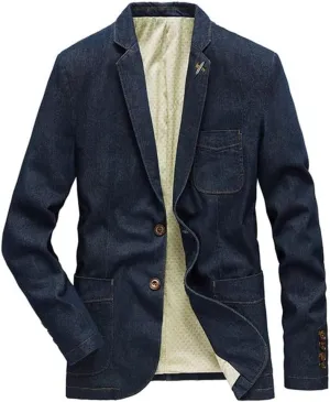 Slim Fit Jeans Men' Blazer | Suit Jacket Male - -