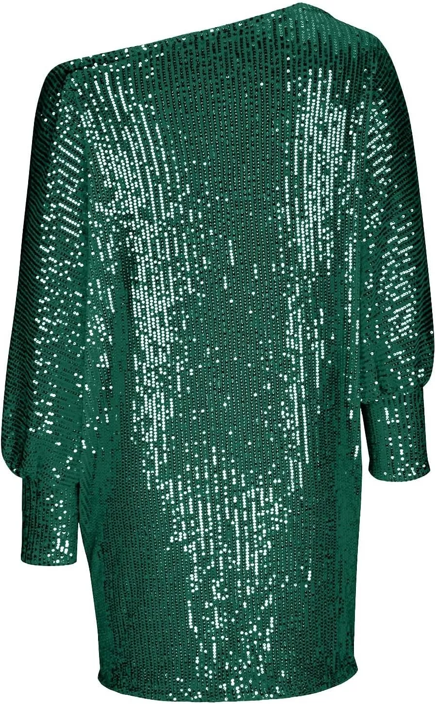Sparkly Dresses for Women Women's Fashion Dresses Slant Shoulder Long Sleeve Dresses Solid Color Sexy Dresses