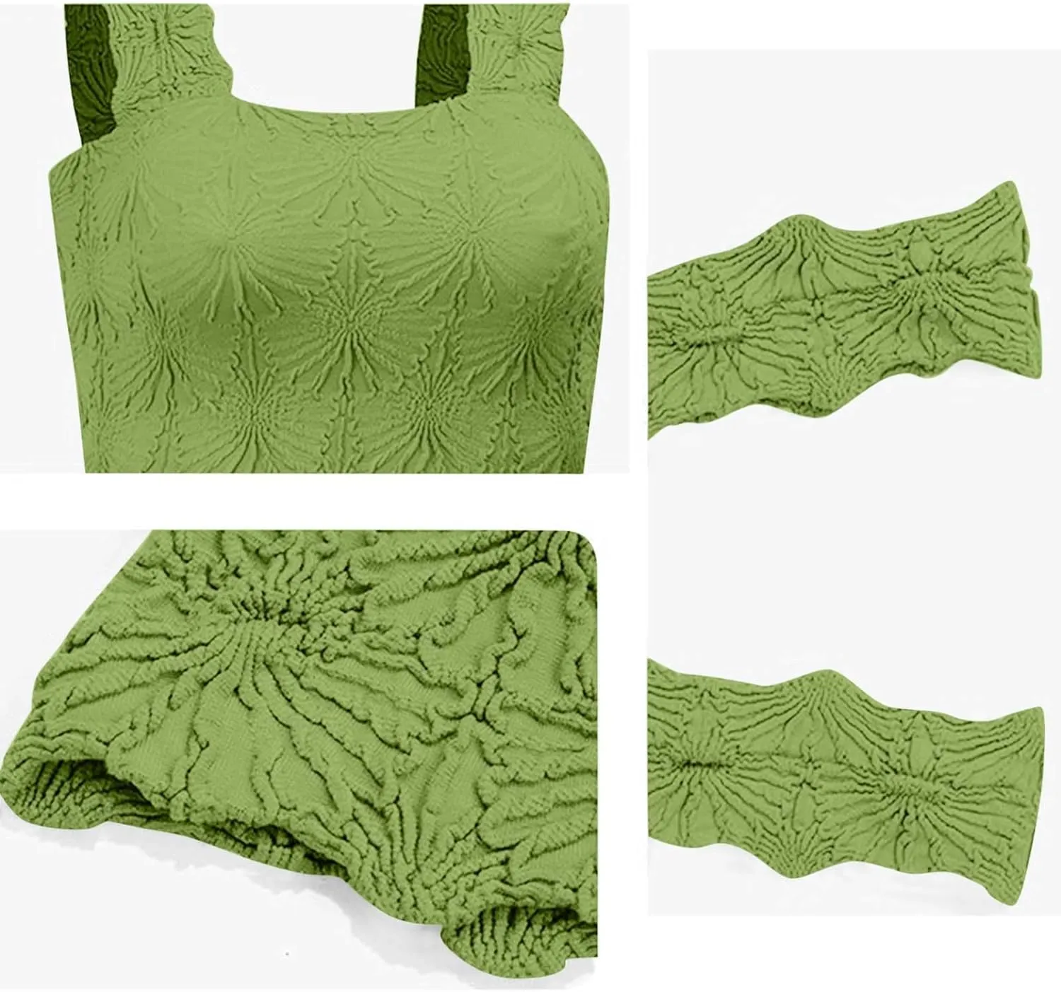 Summer Crop Tops Sexy Square Neck Tank Top Women Cute Floral Going Out Shirts Slim Fit Cropped Cami Blouse