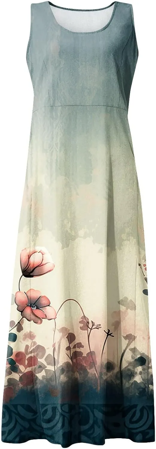 Summer Dresses for Women 2024 Sleeveless Dresses for Women 2024 Sun Dress Petite Sundresses for Women Women Dresses