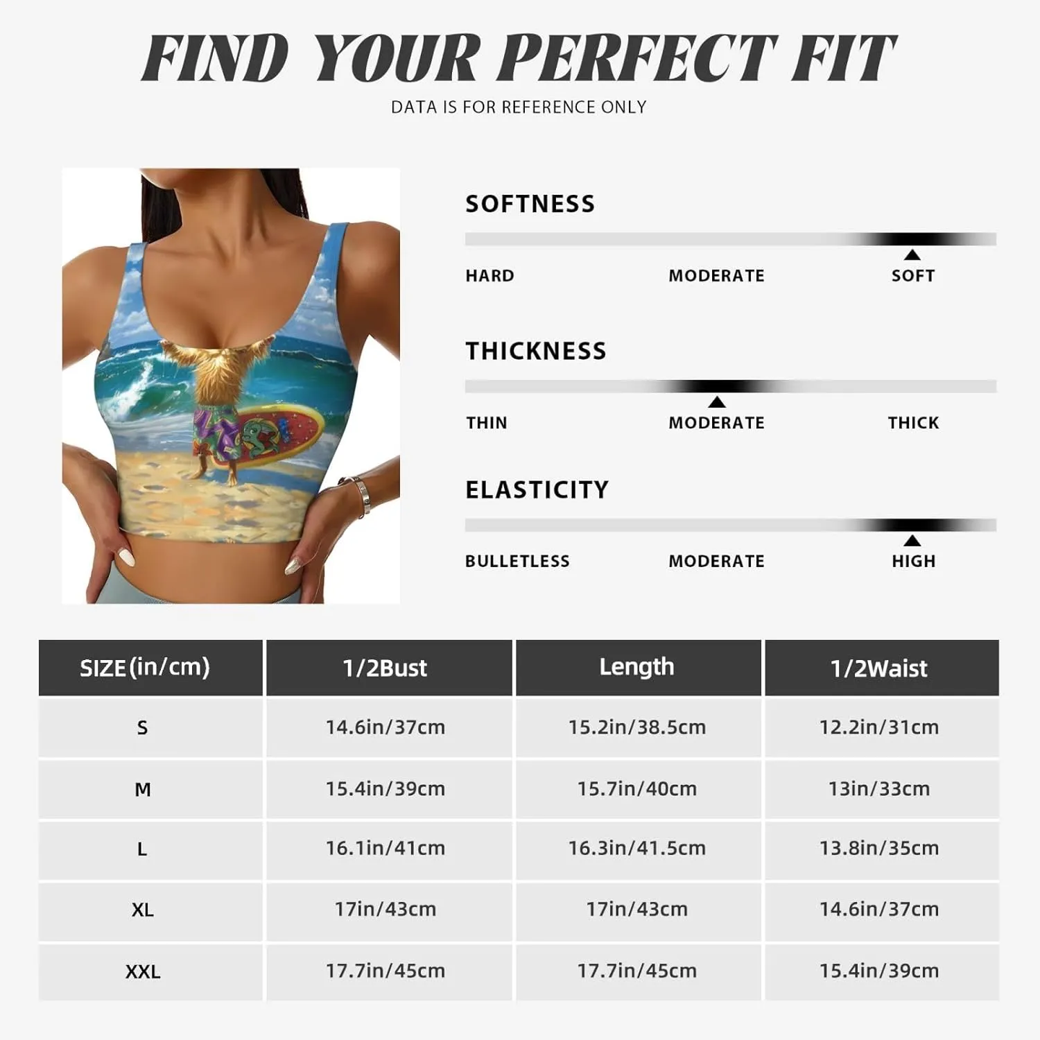 Surfing Dog Women's Sexy Sports Vest Sleeveless Athletic Gym T-Shirts Vest U-Shaped Back Quick Dry Top