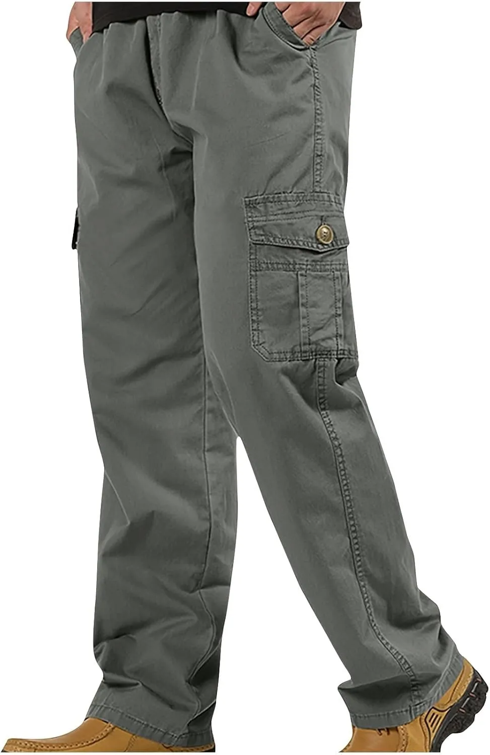 Tactical Pants for Mens Stretch Work Pants Lightweight Cargo Pants Multi Pockets Hiking Pants Outdoor Activity Pant