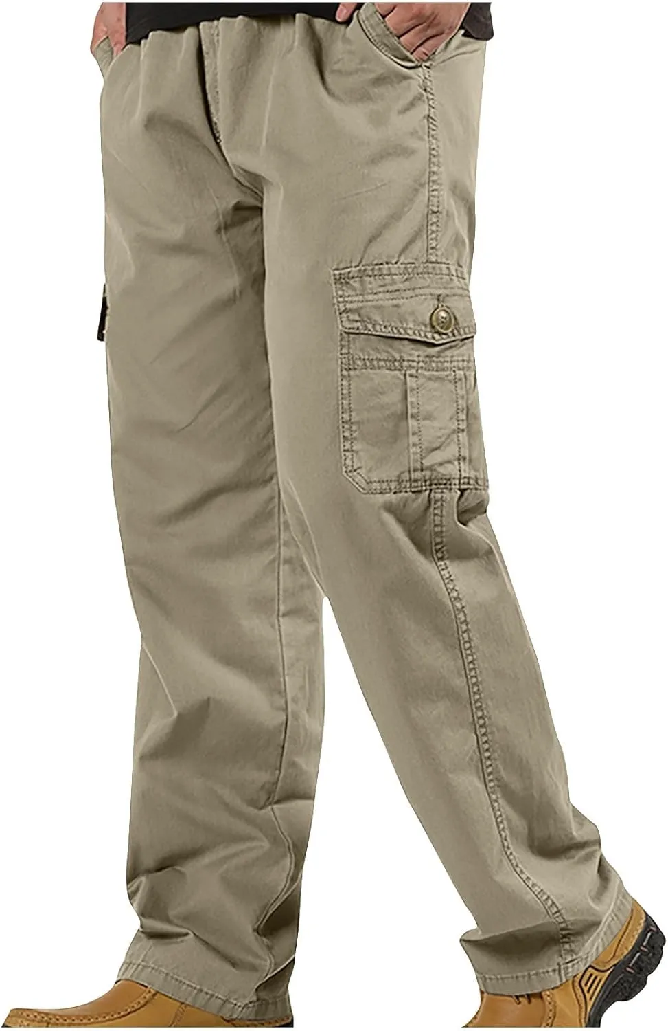 Tactical Pants for Mens Stretch Work Pants Lightweight Cargo Pants Multi Pockets Hiking Pants Outdoor Activity Pant