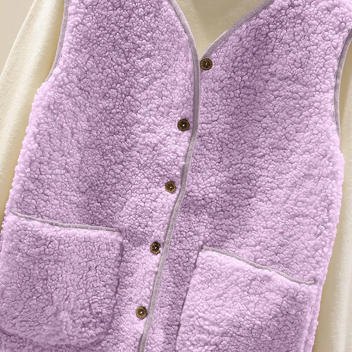 TANGNADE Oversized Vest Women Fuzzy Fleece Sleeveless Vests Button Down Casual Outwear Travel Sherpa Vest Jackets