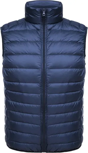 Thatrich Mens Puffer Vest Lightweight Insulated Puffy Vests Sleeveless Down Jackets Padded Warm Gilet Casual Loose Outerwears