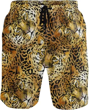 visesunny Fashion Funny Style Men's Beach Shorts Swim Trunks Quick Dry Casual Polyester Swim Shorts with Pockets S-XXL
