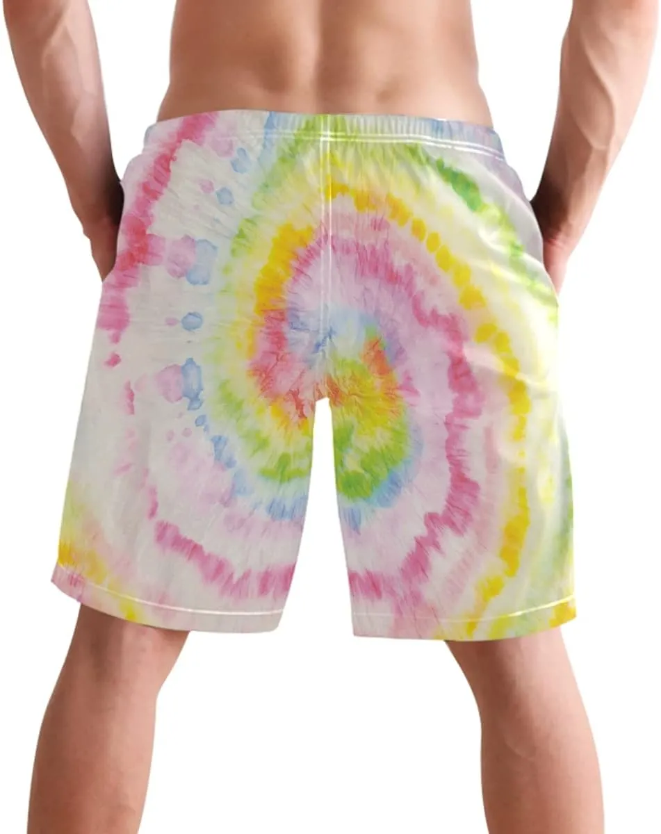 visesunny Fashion Men's Novelty Swim Trunks Quick Dry Swimwear Summer Beach Sports Board Shorts Floral Bathing Suit