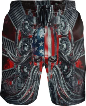 visesunny Fashion Men's Novelty Swim Trunks Quick Dry Swimwear Summer Beach Sports Board Shorts Floral Bathing Suit