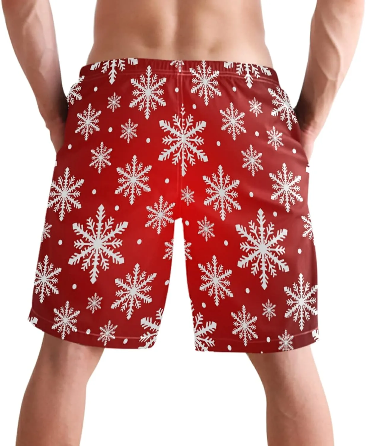 visesunny Men's Novelty Beach Shorts Soft Swimwear Sports Running Swim Board Shorts Bathing Suits Mesh Lining