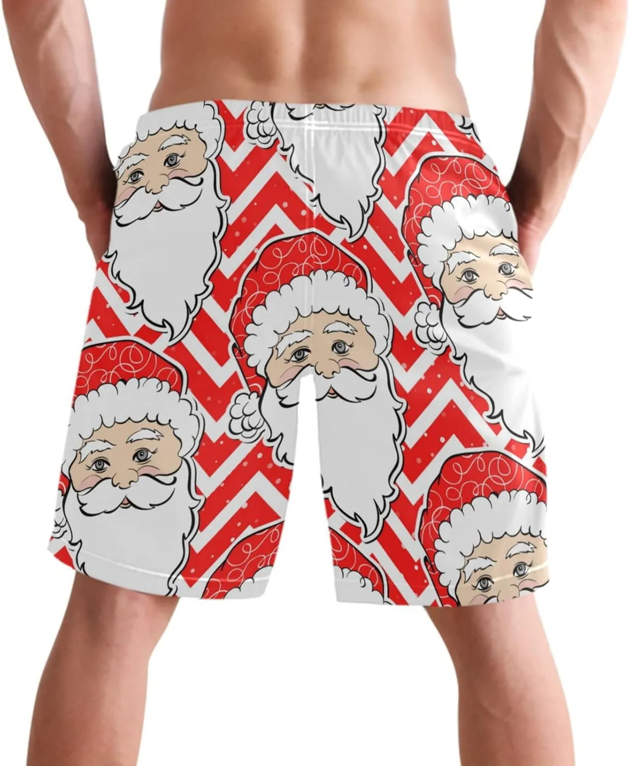 visesunny Men's Novelty Beach Shorts Soft Swimwear Sports Running Swim Board Shorts Bathing Suits Mesh Lining