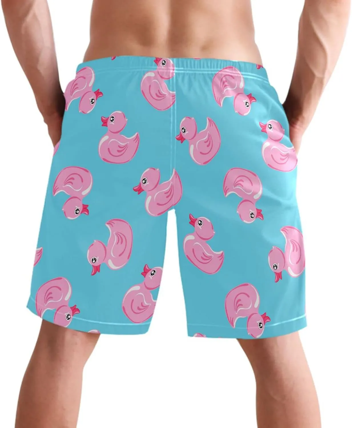 visesunny Men's Novelty Beach Shorts Soft Swimwear Sports Running Swim Board Shorts Bathing Suits Mesh Lining