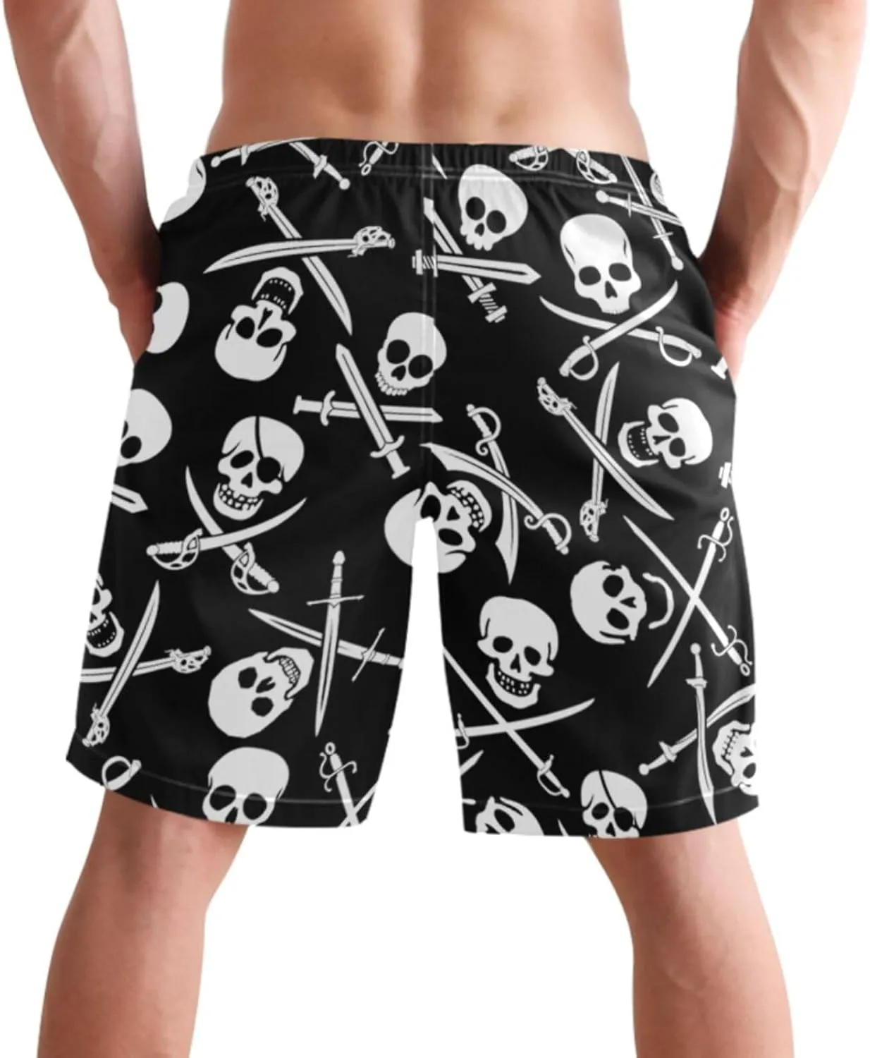 visesunny Mens Swim Trunks Quick Dry Swimsuits with Mesh Lining Funny Beach Shorts for Men Boyfriends Youth