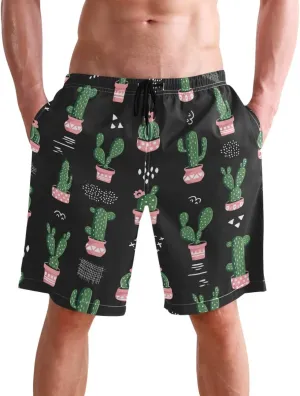 visesunny Stylish Mens Swim Trunks Quick Dry Beachwear Sports Swim Board Shorts Holiday Party Bathing Suits