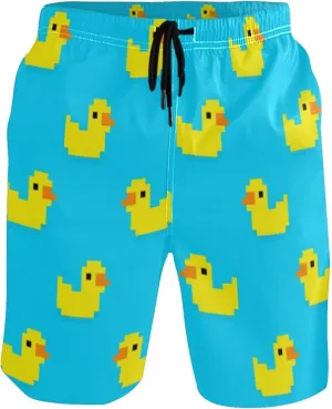 visesunny Stylish Summer Mens Swim Trunks Quick Dry Beachwear Sports Swim Board Shorts Holiday Party Bathing Suits