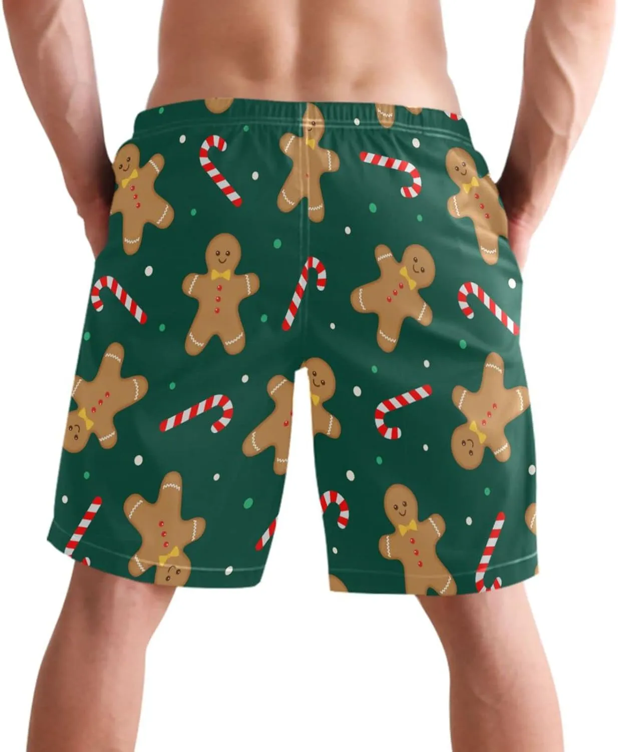 visesunny Stylish Summer Mens Swim Trunks Quick Dry Beachwear Sports Swim Board Shorts Holiday Party Bathing Suits