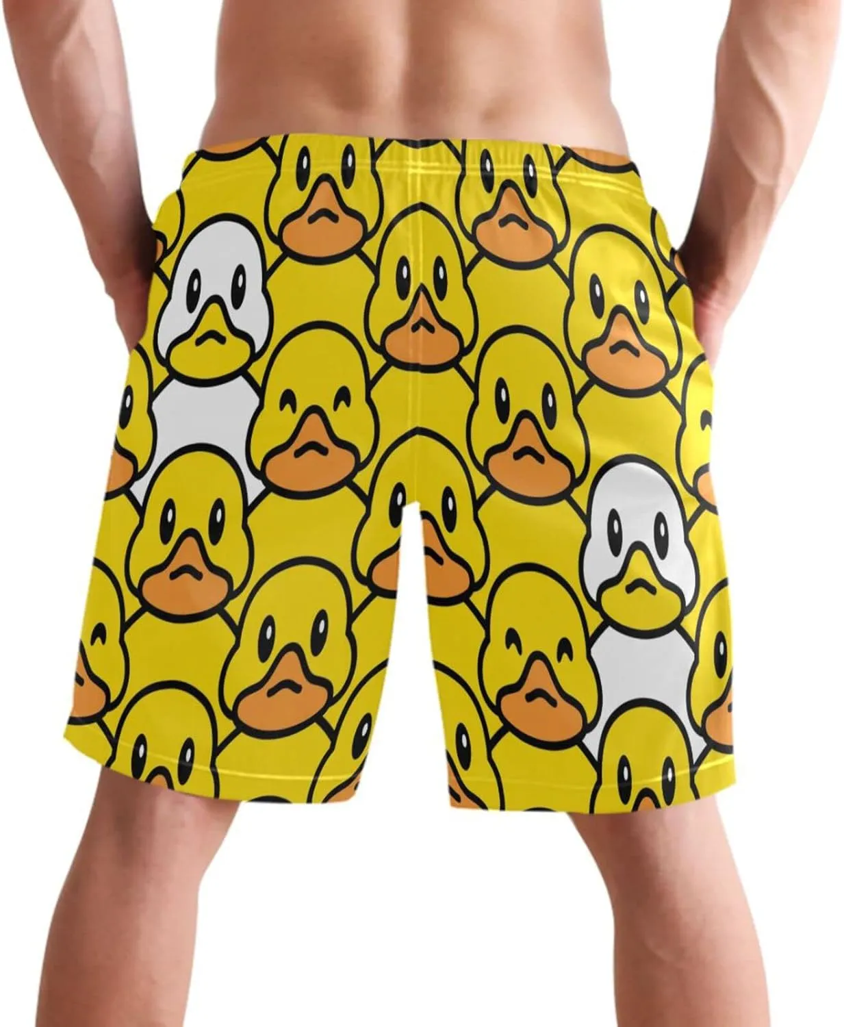 visesunny Stylish Summer Mens Swim Trunks Quick Dry Beachwear Sports Swim Board Shorts Holiday Party Bathing Suits