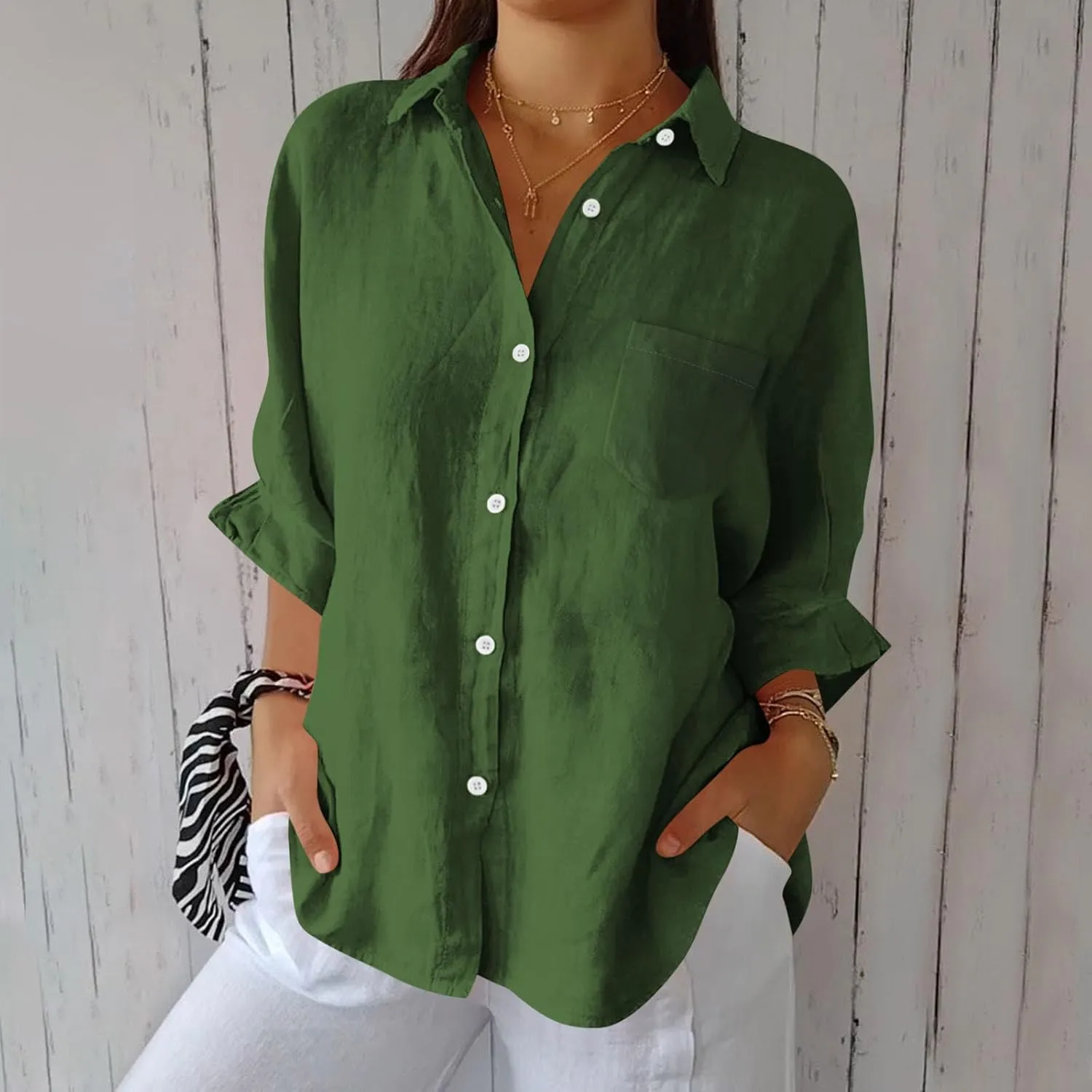 Women Cotton Linen Summer Tops 2025 Loose Fitting Button Down Tunic Blouses Trendy Shirts Tunic Dressy Casual Clothes