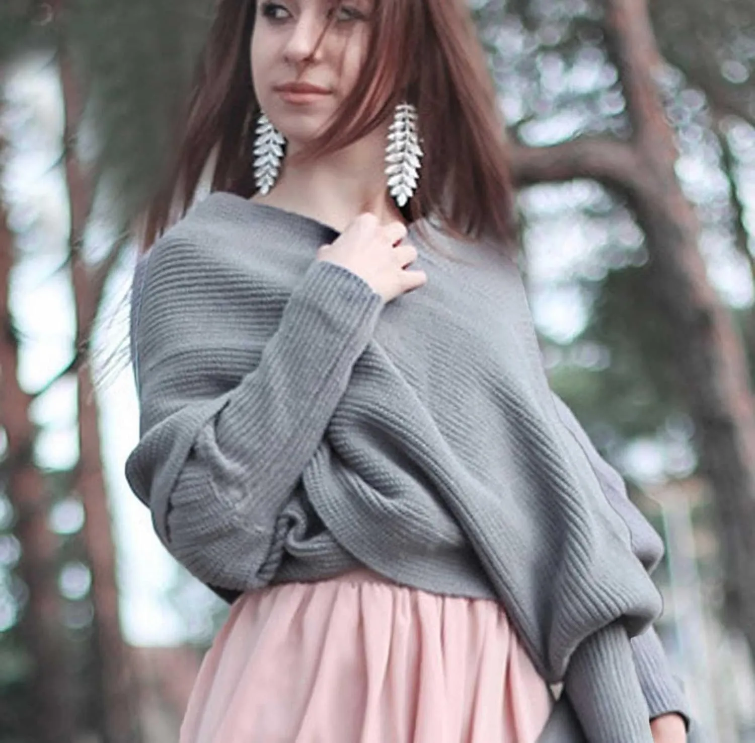 Women Elegant Knitted Shawls and Wraps Open Front Poncho Cape Oversized Cardigan Sweater Scarf Coat Holiday Gifts