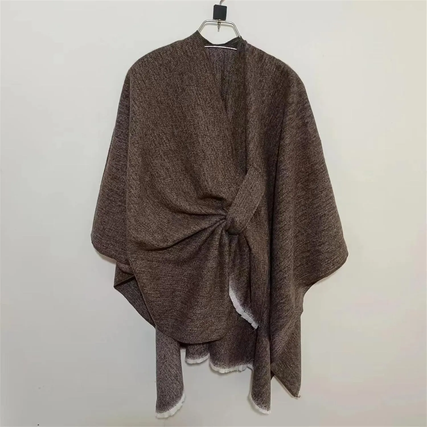 Women Pashmina Warm Poncho Knit Cape Sweater Cardigan Coat Scarves Oversized Pullover Scarf Blanket Gifts for Winter