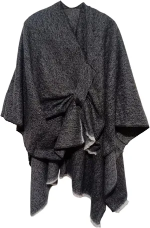 Women Pashmina Warm Poncho Knit Cape Sweater Cardigan Coat Scarves Oversized Pullover Scarf Blanket Gifts for Winter