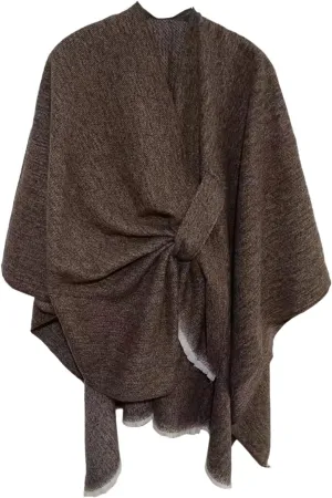 Women Pashmina Warm Poncho Knit Cape Sweater Cardigan Coat Scarves Oversized Pullover Scarf Blanket Gifts for Winter