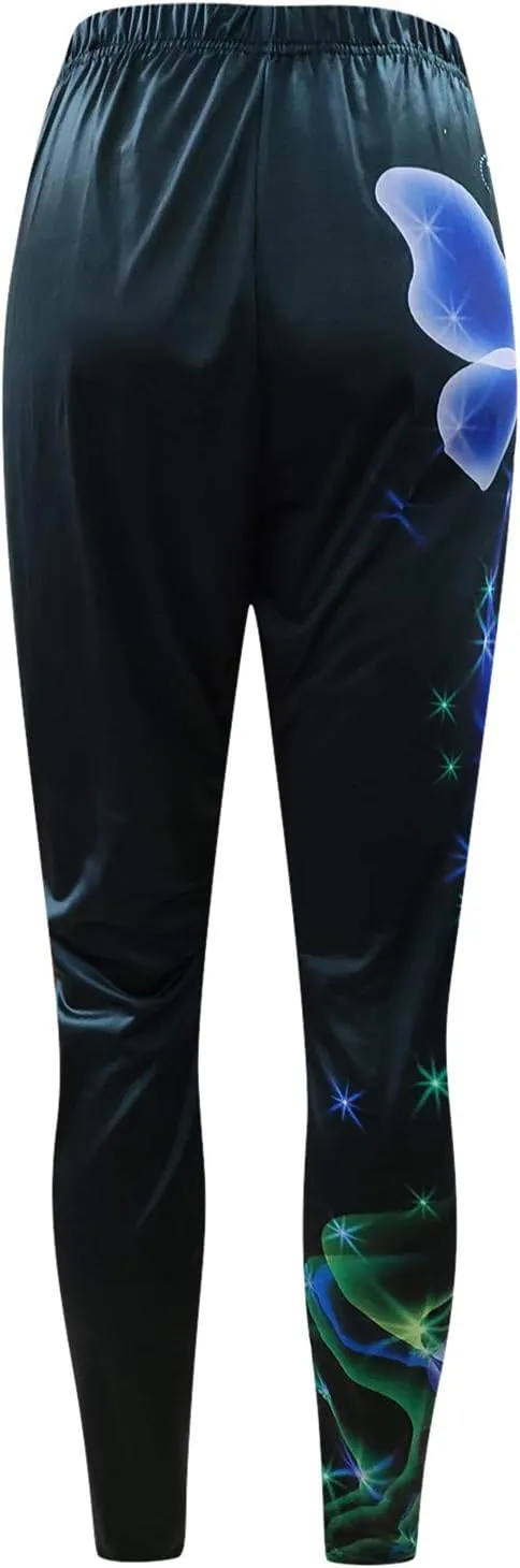 Women Yoga Pants Sport Pants Casual Women Plus Fashion Size Waist Yoga Pants Funny Graphic Stretchy Pants Women