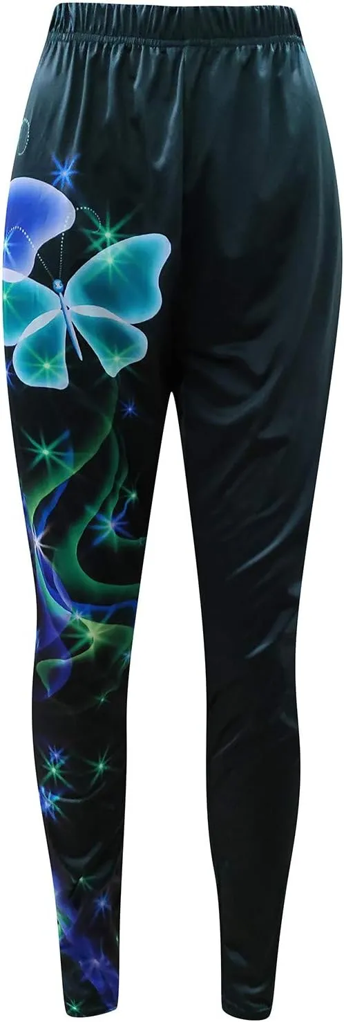Women Yoga Pants Sport Pants Casual Women Plus Fashion Size Waist Yoga Pants Funny Graphic Stretchy Pants Women