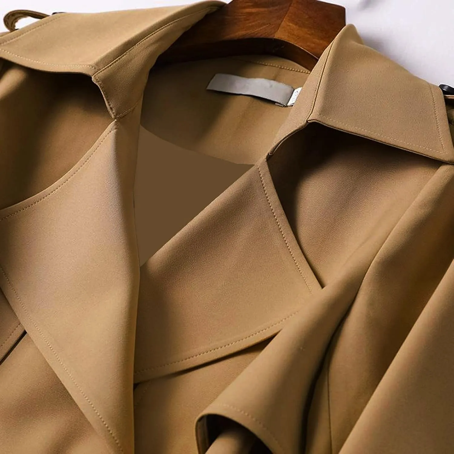 Women's Outerwear Solid Trench Windbreaker Slim Long Fit Coat Overcoat Coat Flexible Boho Outerwear Causal Oversized