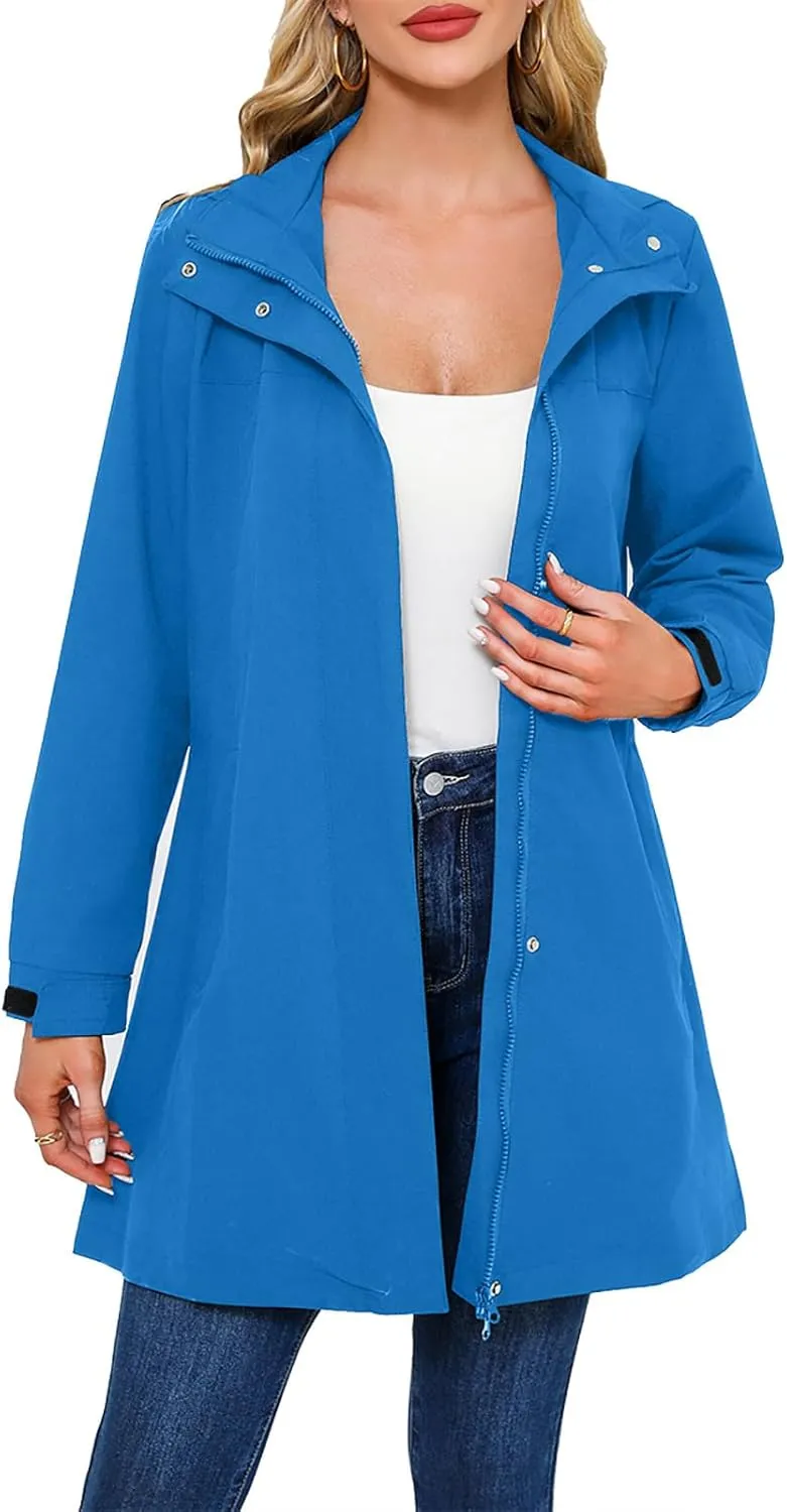 Womens Solid Color Detachable Hat Windbreaker Women's Long Sleeved Thin Jacket Long Sleeved Hooded Casual Jacket