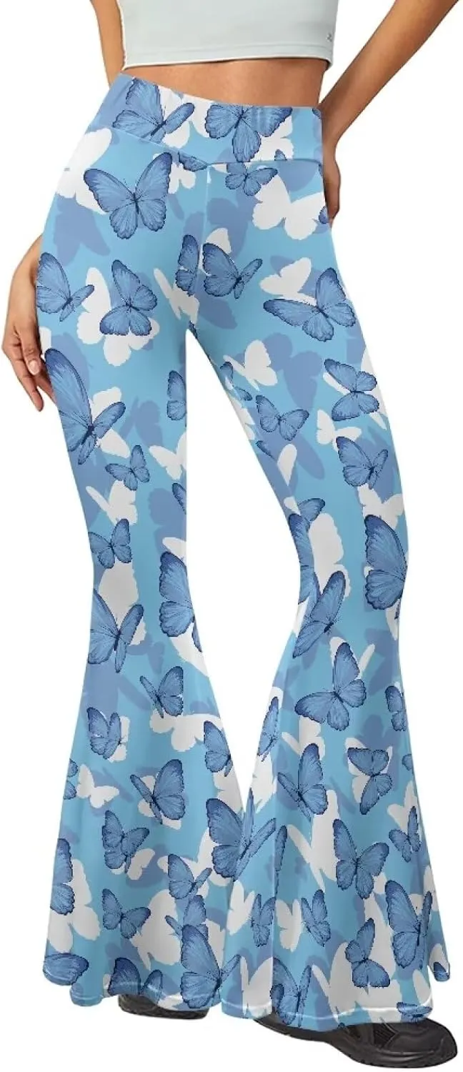 YEXIATODO Flared Yoga Pants for Women Bootleg Yoga Pants Bell Bottom Pants Soft Flared Leggings Hippie Pants Tights