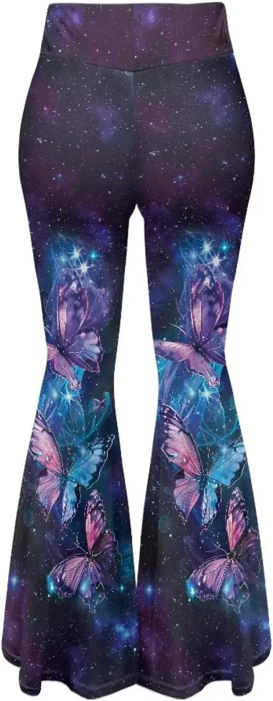 YEXIATODO Flared Yoga Pants for Women Girls Bootleg Yoga Pants Bell Bottom Pants Soft Flared Leggings Hippie Pants Tights