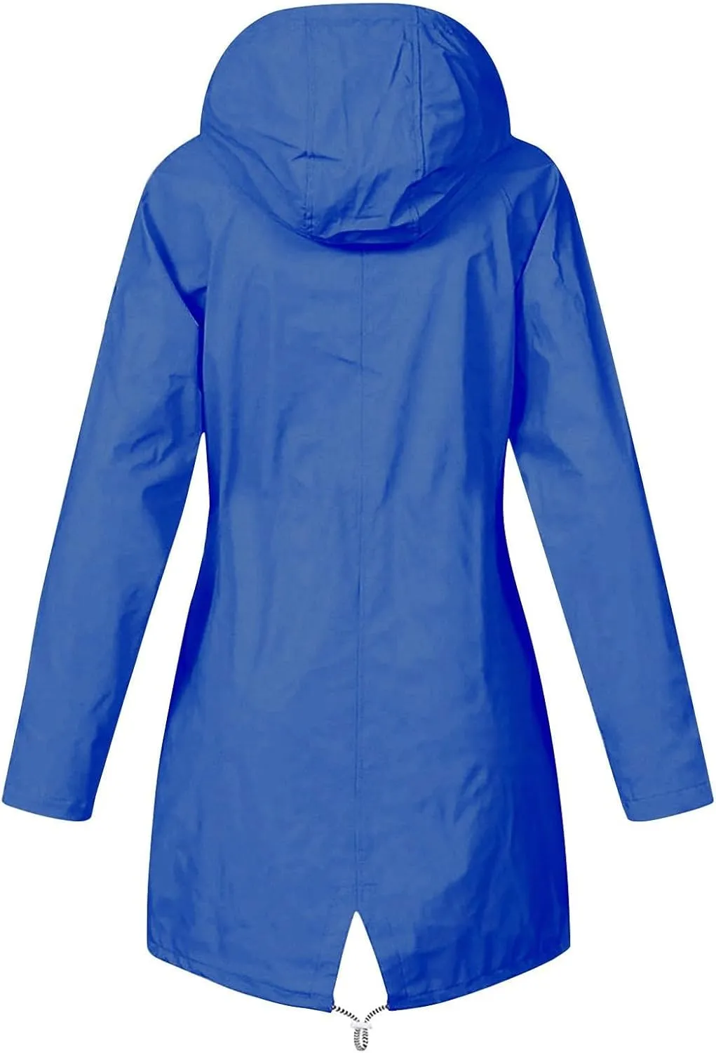 ZEFOTIM Womens Rain Jacket with Hood Waterproof Light Weight Casual Raincoat with Pockets Zip Up Travel Hiking Jackets