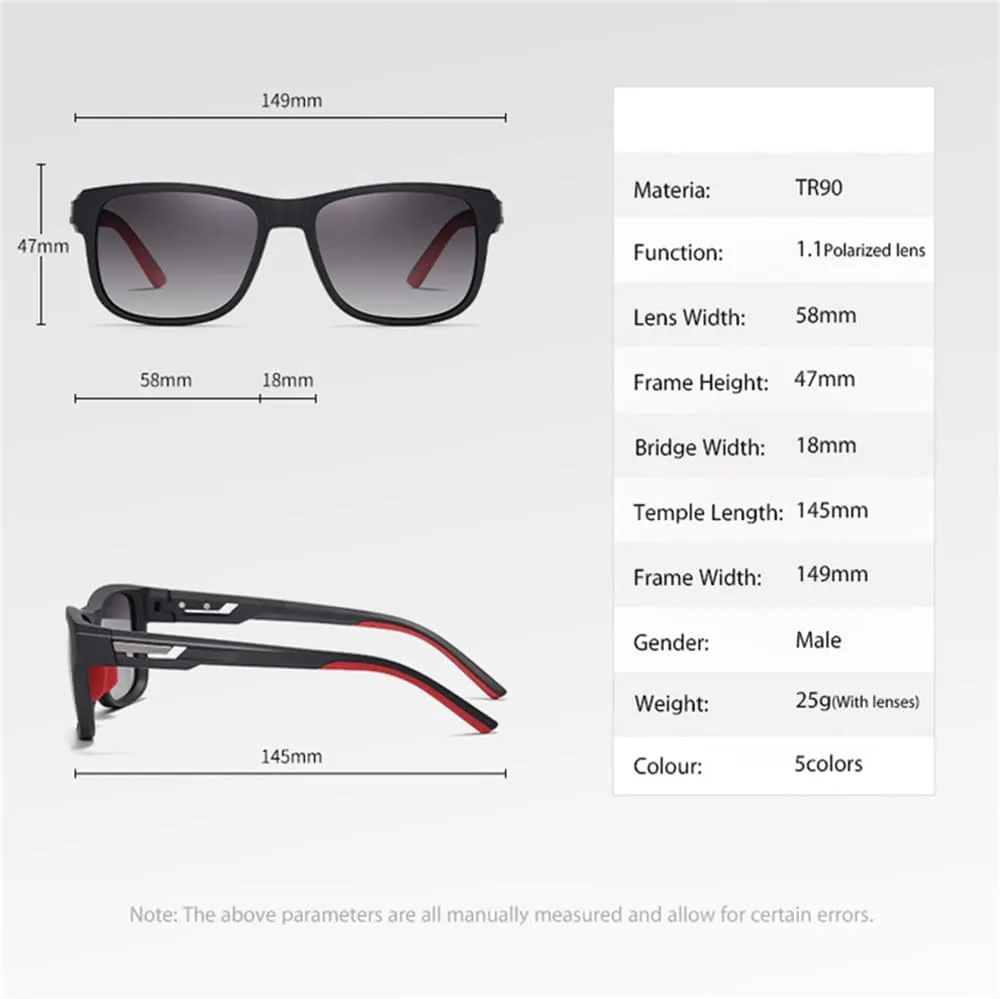 ZIUTNSAV-Frame Sunglasses Uv400 Polarized Sun Glasses For Men Outdoor Accessories Male